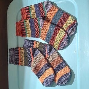 Colorful Patterned Men's Socks-2 Pair